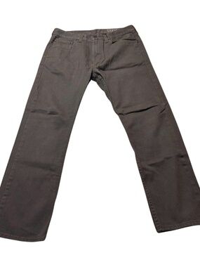 Mens Gray Bull Head Slim Gravels Jeans Size 34x30